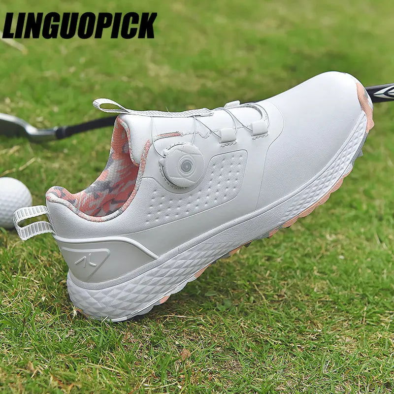Golf Shoes Men Waterproof Breathable Golf Sneakers Women Spikeless Sports Shoes Walking outdoor sport Golfing Footwear 2023 - Slobuy