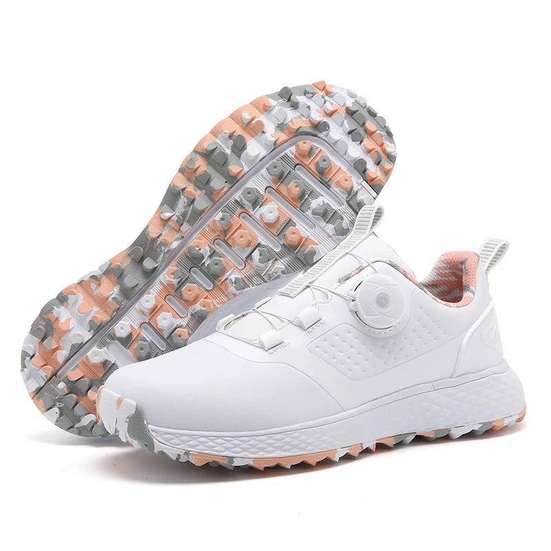 Golf Shoes Men Waterproof Breathable Golf Sneakers Women Spikeless Sports Shoes Walking outdoor sport Golfing Footwear 2023 - Slobuy