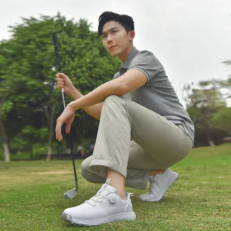 Golf Shoes Professional Golfer Sport Sneakers Mens Golf Turf Sneakers Grass Golfing Shoes Women Comfortable Walking Size 35-46 - Slobuy