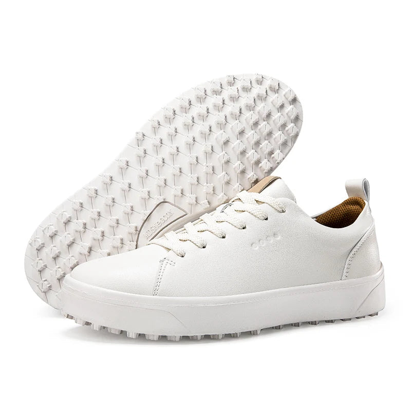 Golf Shoes for Men and Women Blue Red Women Walking Flat Leather Sneakers Outdoor Man Professional Golf Shoes Big Size - Slobuy