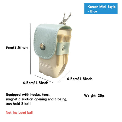 Golf Small Waist Bag Golf Ball Bag Mini Skull Head Smiling Face Multiple Style Golf Double Ball Bag Golf Outdoor Sports Ball Bag - Slobuy