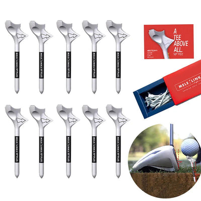 Golf Tees 10° Diagonal Insert Rhombic Golf Ball Holder Increases Speed Golf Training Ball Tee with Package Golf Gift Accessories - Slobuy