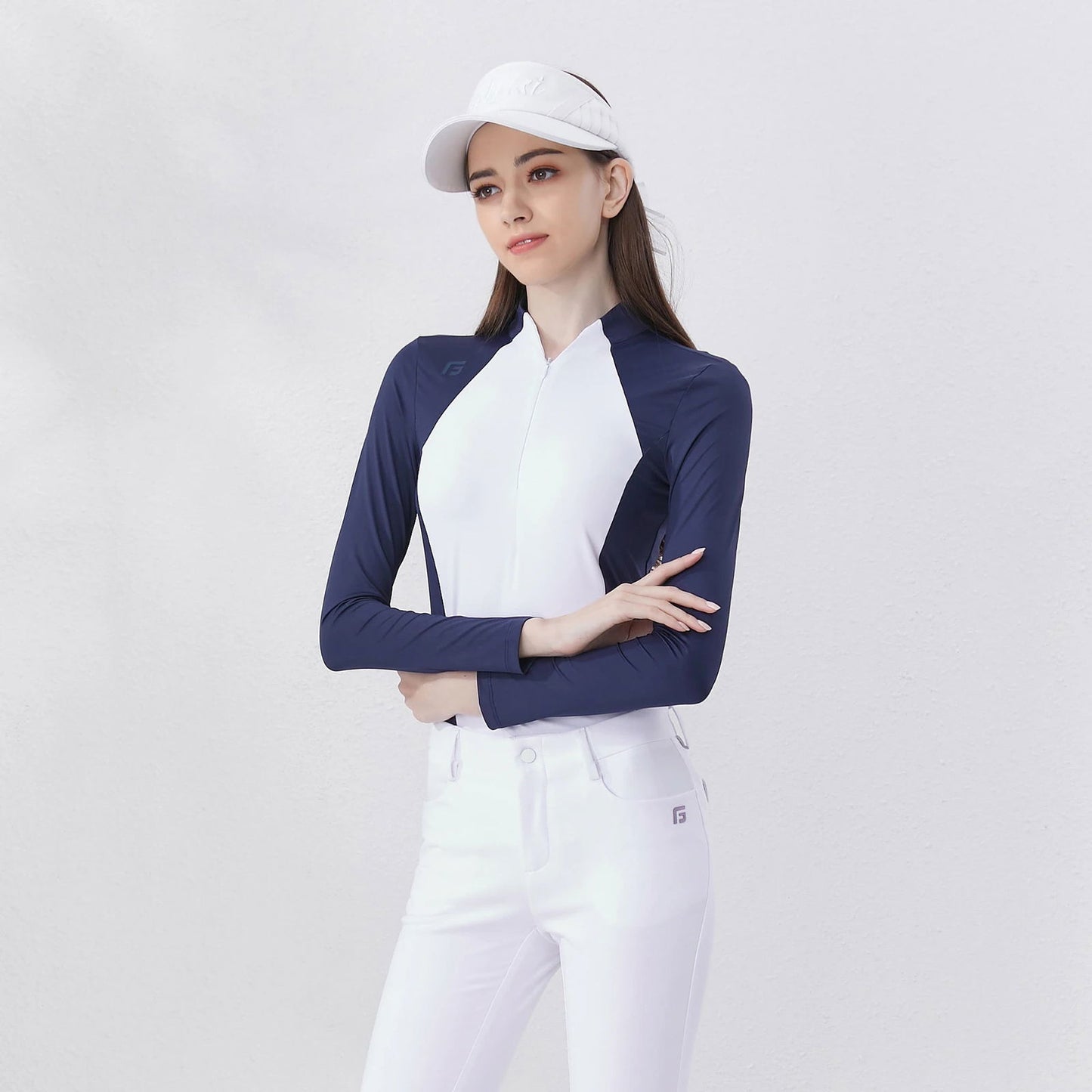 Golf Women Summer Long Sleeve Polo T-shirts UV Protection Female Fashion Clothing Quick-dry Tops Gym Yoga Sports Shirts - Slobuy