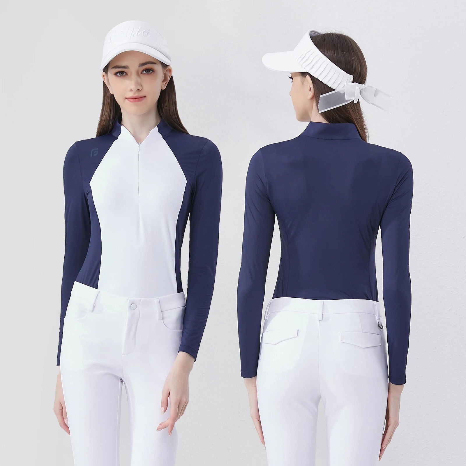 Golf Women Summer Long Sleeve Polo T-shirts UV Protection Female Fashion Clothing Quick-dry Tops Gym Yoga Sports Shirts - Slobuy