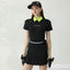 Golfist Golf Women Short-sleeved Lapel Polo Shirt Two-piece Style Short Skirt Elastic Breathable Golf Tennis Clothing - Slobuy