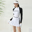 Golfist Golf Women Short-sleeved Lapel Polo Shirt Two-piece Style Short Skirt Elastic Breathable Golf Tennis Clothing - Slobuy