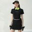Golfist Golf Women Short-sleeved Lapel Polo Shirt Two-piece Style Short Skirt Elastic Breathable Golf Tennis Clothing - Slobuy