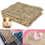 Grass Mat for Bunny Pet Rabbit Waving for Hay Mat Natural Straw Bedding Cage Mat for Small Size Animals Pet House - Slobuy