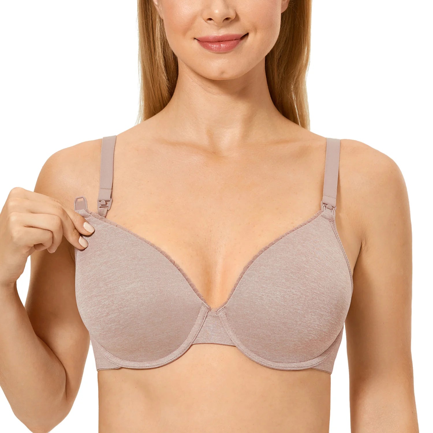 Gratlin Underwire Maternity Nursing Bras Support Full Coverage Women's Lightly Padded Breastfeeding Bra Prevent Sagging 34-40 42 - Slobuy