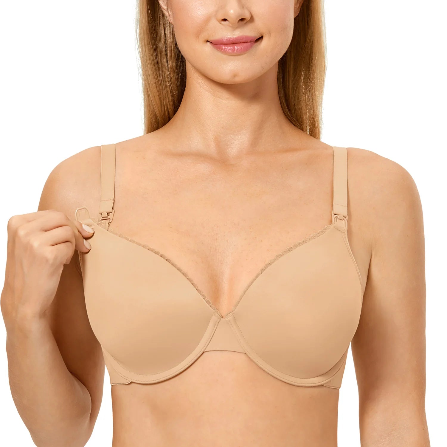 Gratlin Underwire Maternity Nursing Bras Support Full Coverage Women's Lightly Padded Breastfeeding Bra Prevent Sagging 34-40 42 - Slobuy