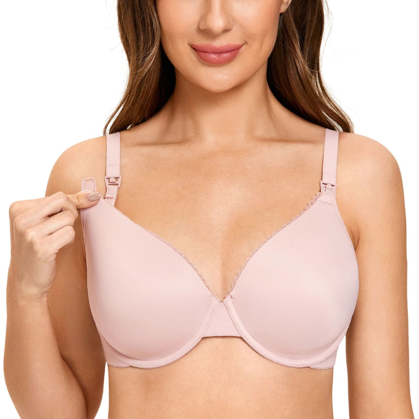 Gratlin Underwire Maternity Nursing Bras Support Full Coverage Women's Lightly Padded Breastfeeding Bra Prevent Sagging 34-40 42 - Slobuy