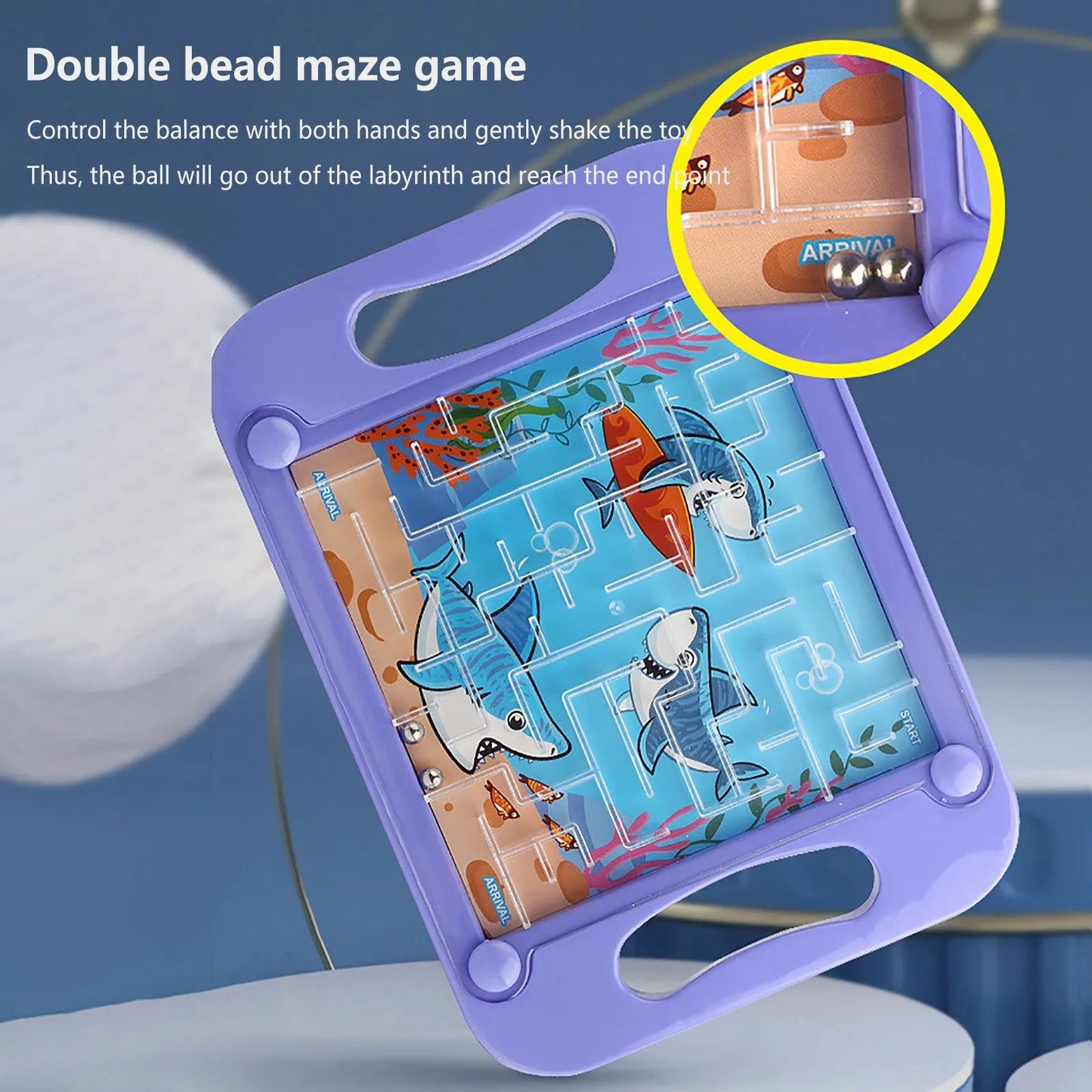 Gravity Balance 3D Maze Ball Memory Sequential Puzzle Toys for Kids Montessori Early Education Toy Adults Hard Challenges Game - Slobuy