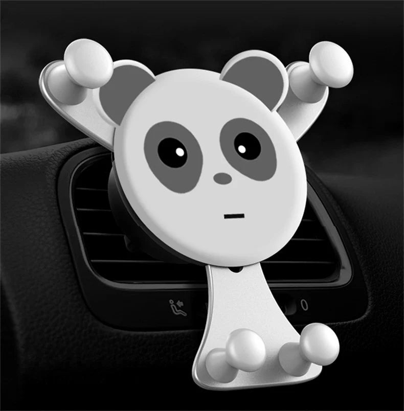 Gravity Car Phone Holder Air Vent Clip Smile Face Mount Mobile Cell Stand GPS Support For iPhone 12 Pro Max Xiaomi Samsung - Slobuy