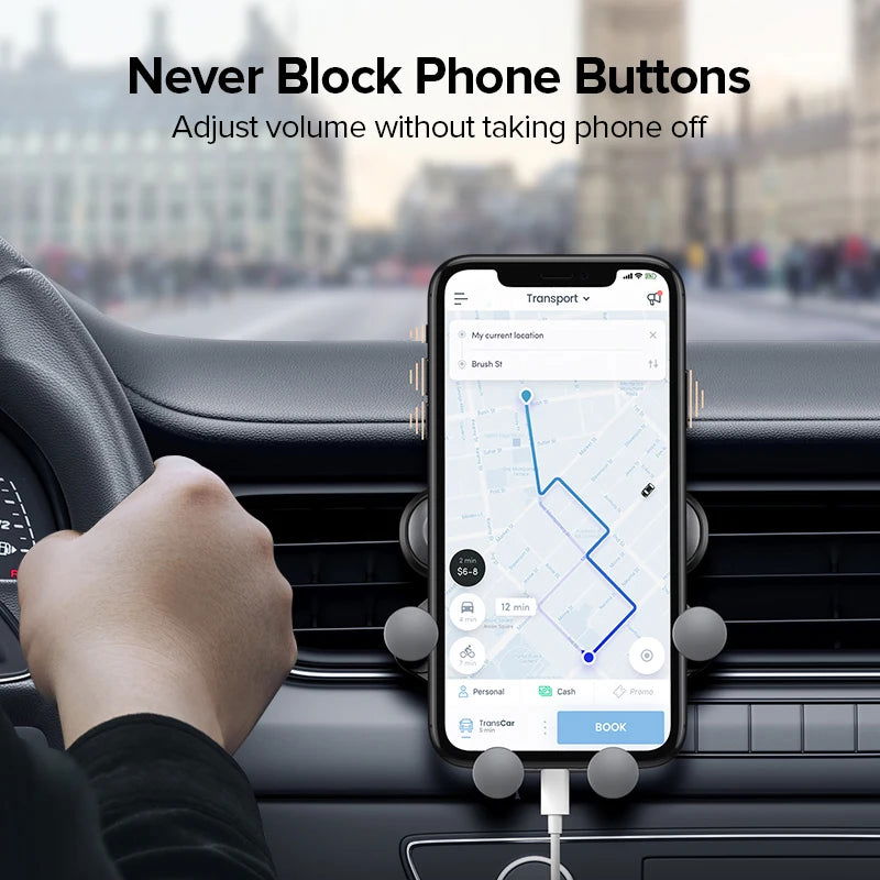 Gravity Car Phone Holder Air Vent Mount Cell Phone Holder in Car Mobile Support For iPhone 13 12 Xiaomi Universal GPS Stand - Slobuy