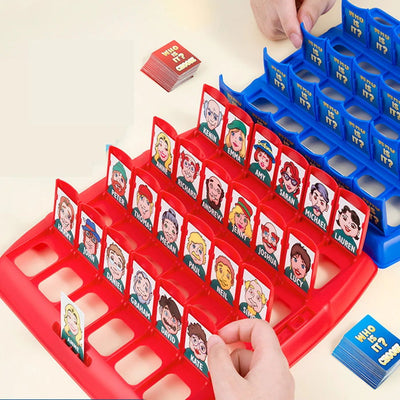 Guess who I am board game parent-child interaction toy logical reasoning children's puzzle guess me you my character chessboard - Slobuy