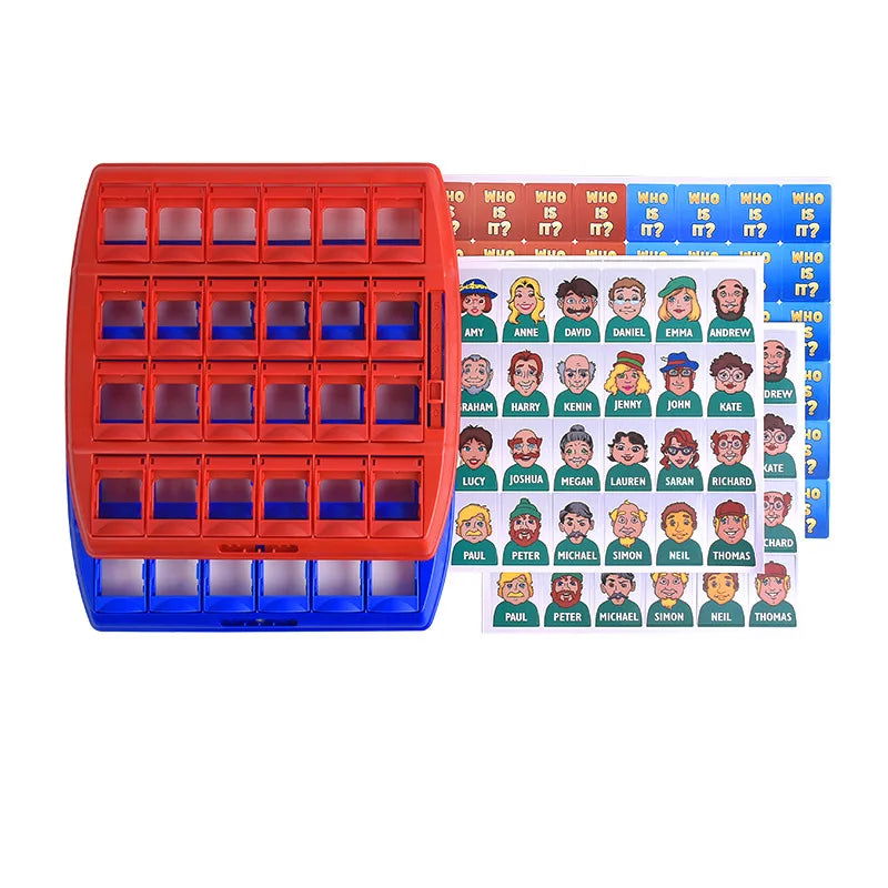 Guess who I am board game parent-child interaction toy logical reasoning children's puzzle guess me you my character chessboard - Slobuy