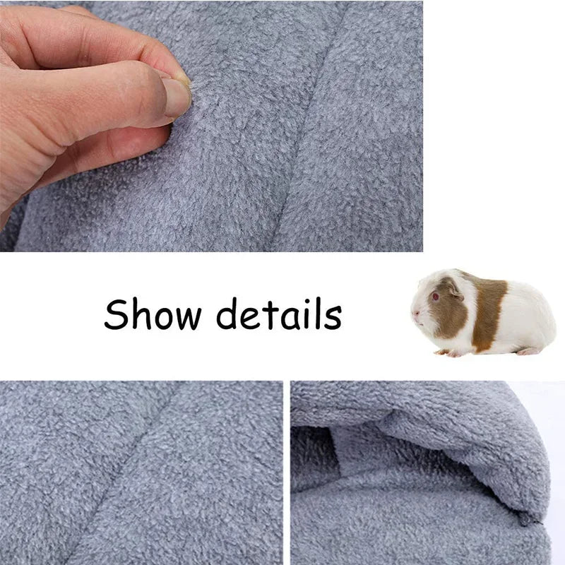 Guinea Pig Warm Bed Rabbit House Hamster Sleeping Bag Small Pet Cave Nest Soft Fleece Slippers Bed Small Pets Supplies - Slobuy