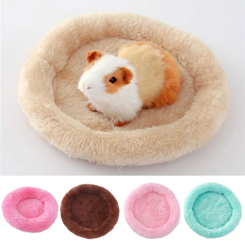 Guinea Pigs Bed Hamster Bed Round Shape Keep Warm Sleeping Bed Hedgehog Chinchilla Rabbit Small Animal Nest Cage Accessories - Slobuy