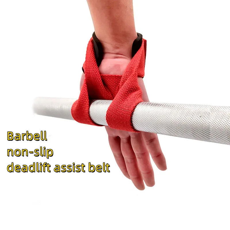 Gym Lifting Straps Barbell Deadlift Booster Belt Fitness Anti-slip Hand Wraps Wrist Straps Fitness Training Auxiliary Belt - Slobuy