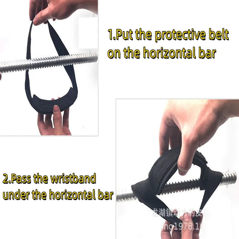 Gym Lifting Straps Barbell Deadlift Booster Belt Fitness Anti-slip Hand Wraps Wrist Straps Fitness Training Auxiliary Belt - Slobuy