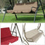 Swing Chair Cover Outdoor Garden Swing Chair Waterproof Dustproof Protector Seat Cover  Grey