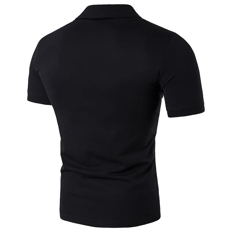 HDDHDHH Brand Printing Polo Shirt Casual Solid Color T-shirt Men's Breathable Golf Tee - Slobuy