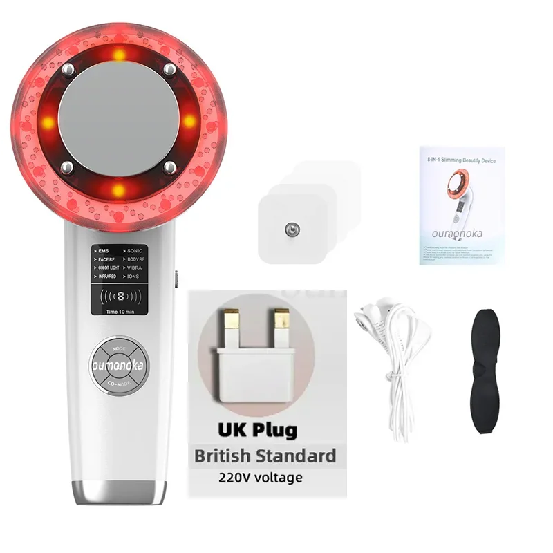 HIFU Face Lifting Machine Facial Massager Home Appliance Skincare Red Light Therapy Vibrating Beauty Health Portable Airbrush - Slobuy
