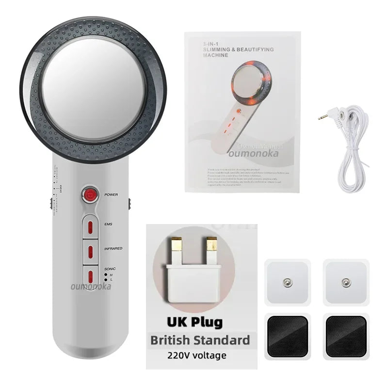 HIFU Face Lifting Machine Facial Massager Home Appliance Skincare Red Light Therapy Vibrating Beauty Health Portable Airbrush - Slobuy