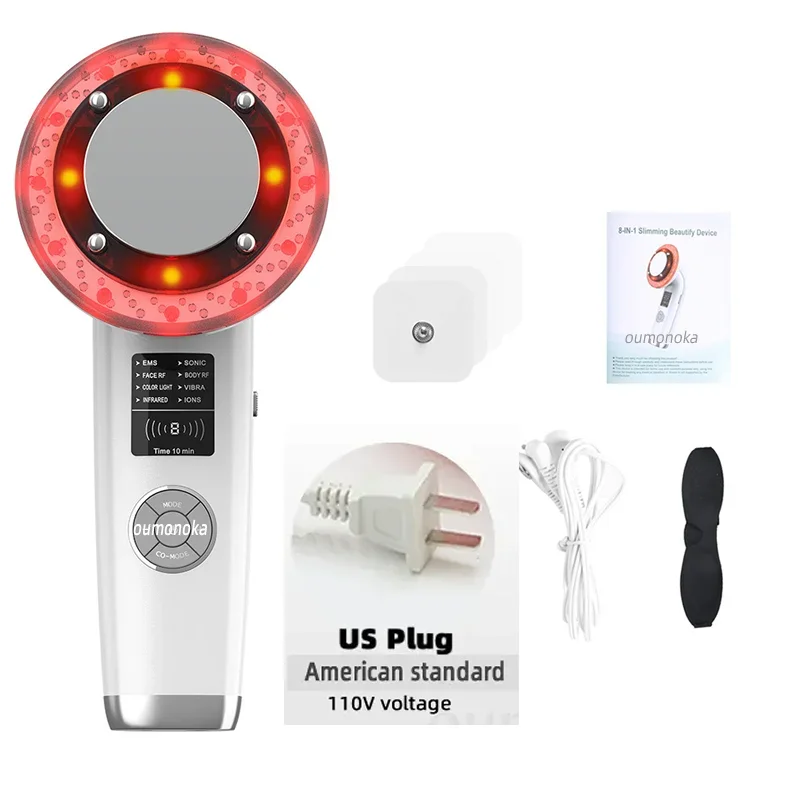 HIFU Face Lifting Machine Facial Massager Home Appliance Skincare Red Light Therapy Vibrating Beauty Health Portable Airbrush - Slobuy