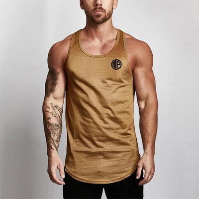 New Brand Clothing Summer Singlets Mens Tank Tops Shirt,Bodybuilding Equipment Fitness Men's Mesh Stringer Tanktop Vest