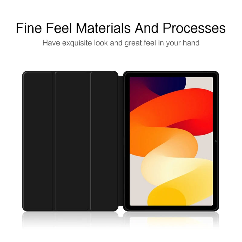 HUWEI For Xiaomi Redmi Pad SE Case 11 inch 2023 Tri-Folding Flip Stand Cover For Redmi Red Mi Pad SE Tablet Auto Sleep Cover - Slobuy