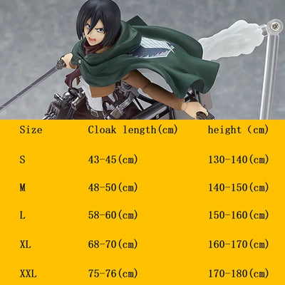 Halloween Japanese Hooded Cape Scout Corps Cosplay Costume Anime Cosplay Green Shawl Men's and Women's Costume - Slobuy