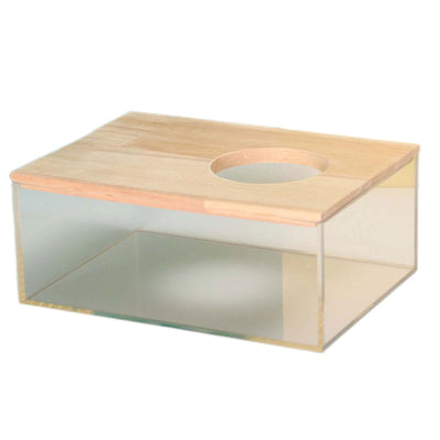 Hamster Bathroom House Clear Hamster Sand Box Bathtub Bathroom Toilet Small Pet Bath Container Transparent Supplies - Slobuy