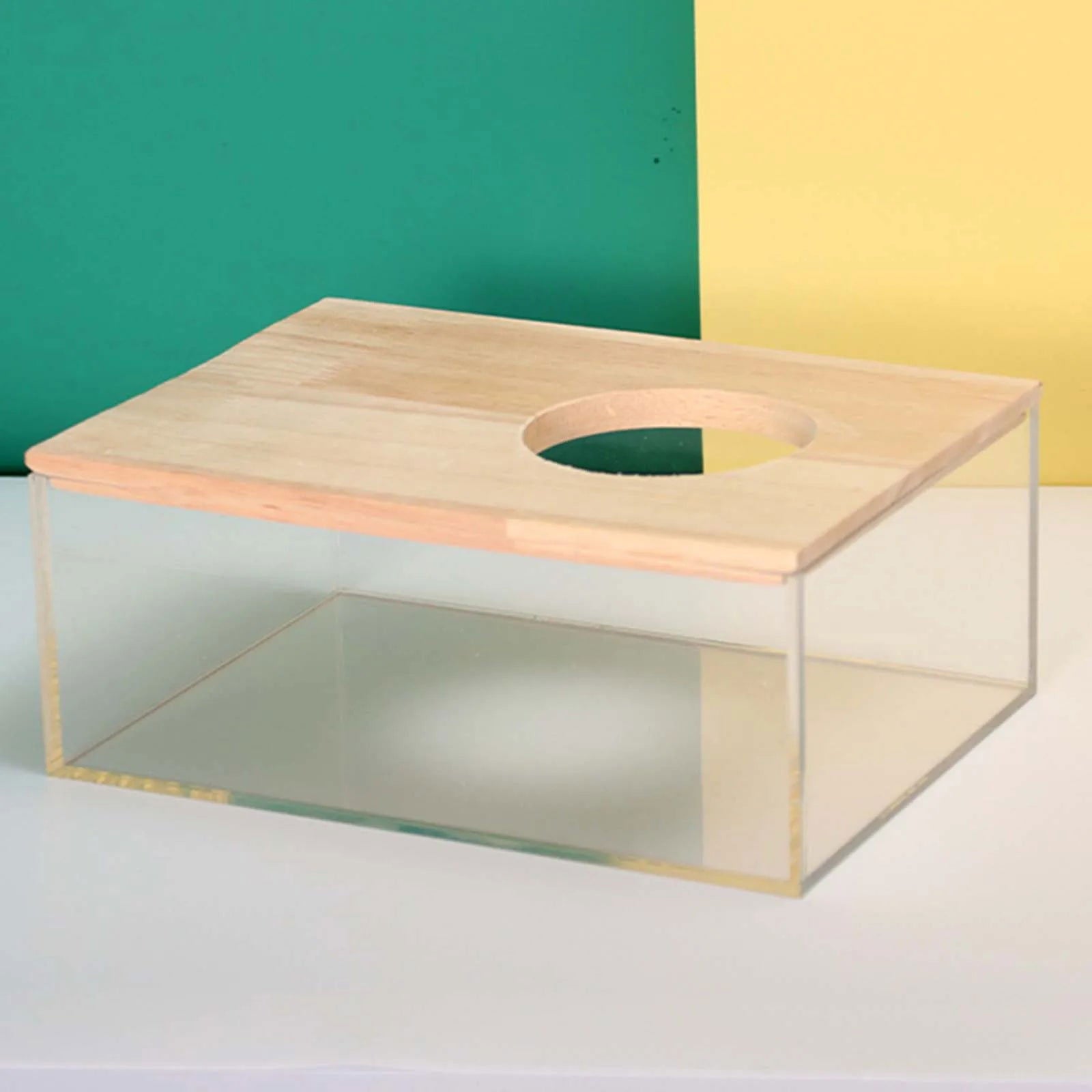 Hamster Bathroom House Clear Hamster Sand Box Bathtub Bathroom Toilet Small Pet Bath Container Transparent Supplies - Slobuy