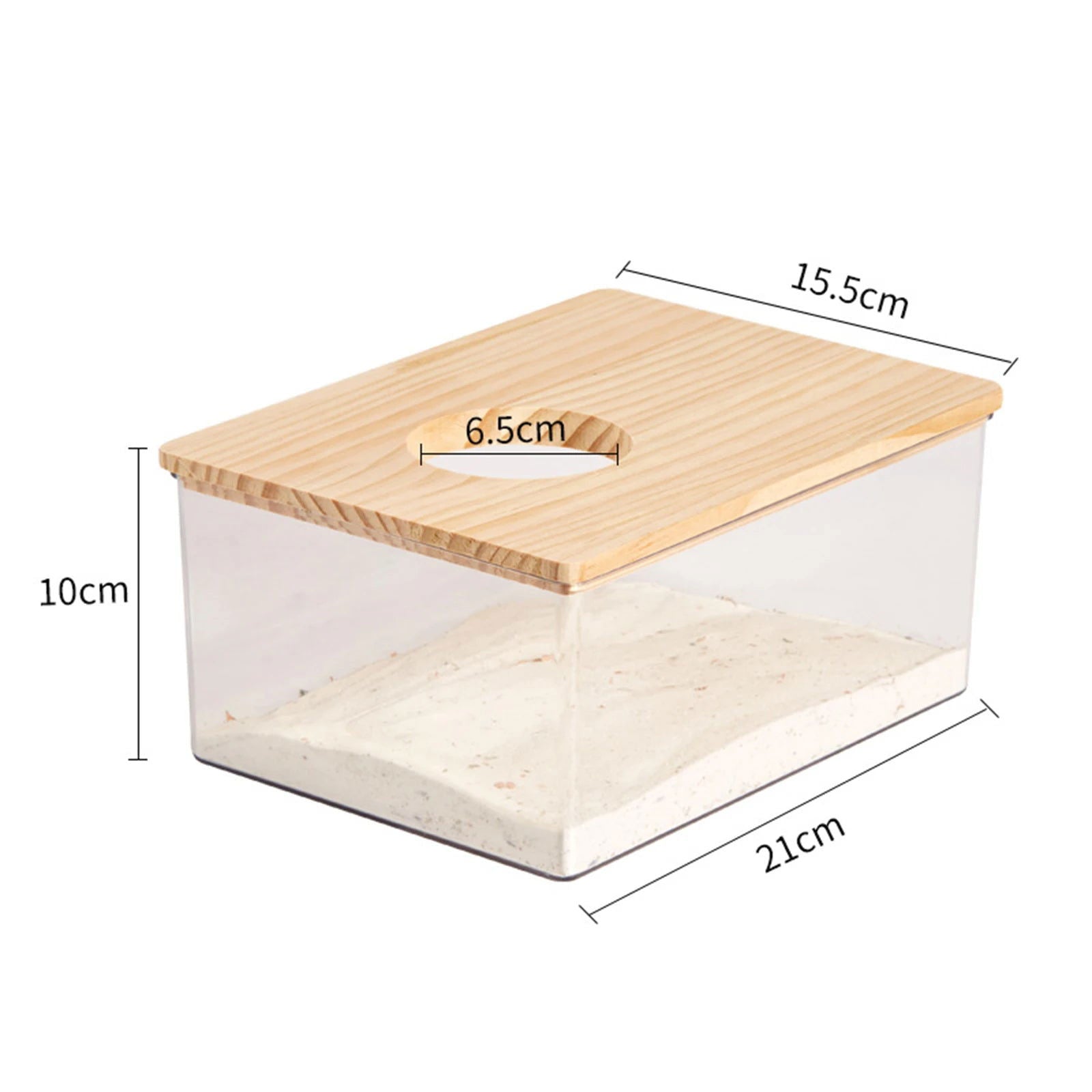 Hamster Bathroom House Clear Hamster Sand Box Bathtub Bathroom Toilet Small Pet Bath Container Transparent Supplies - Slobuy