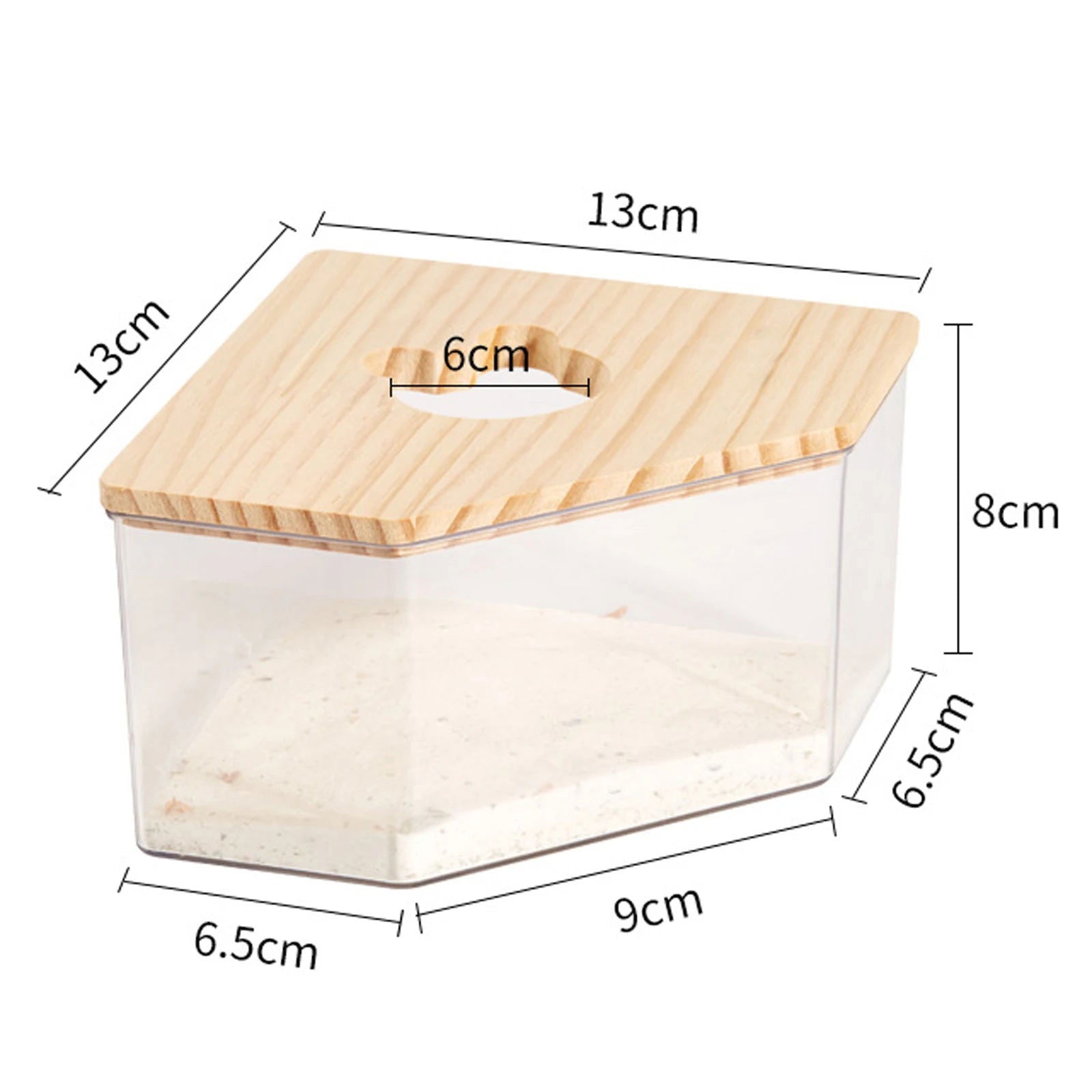 Hamster Bathroom House Clear Hamster Sand Box Bathtub Bathroom Toilet Small Pet Bath Container Transparent Supplies - Slobuy