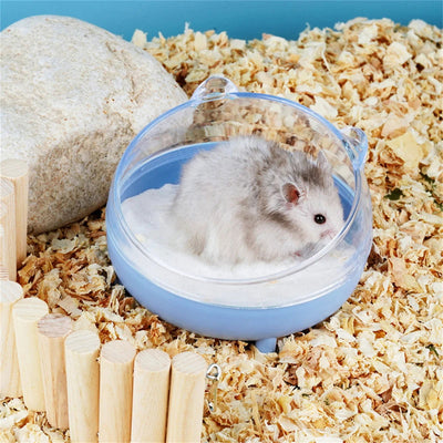 Hamster Bathroom House Sandbox Full Transparent Urine Sand Basin Golden Bear Supplies Sand Bath Container Small Pet Bathroom - Slobuy