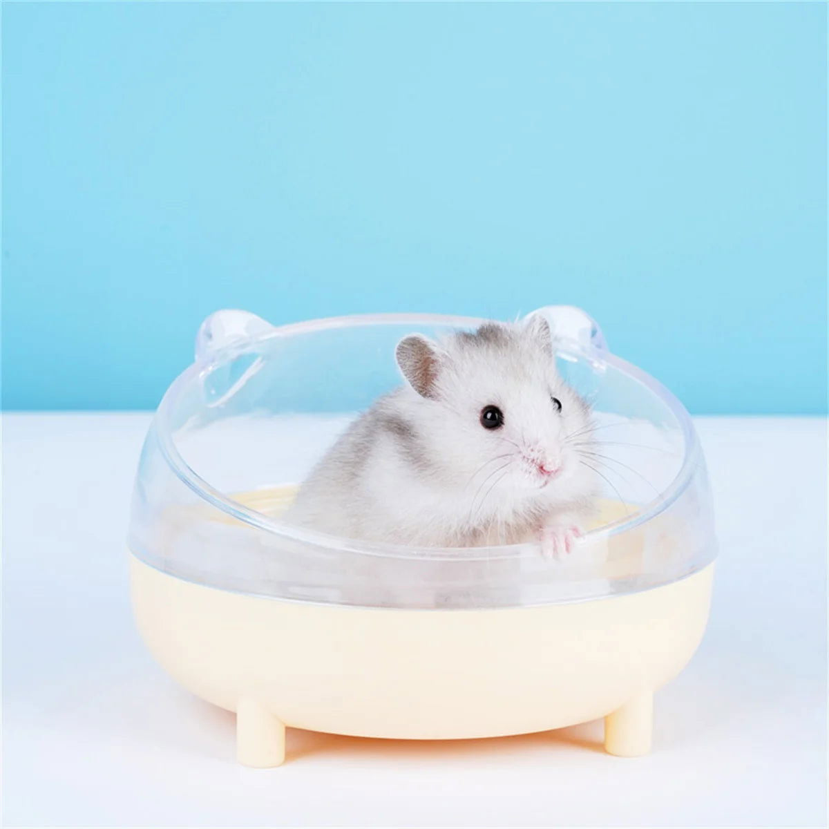 Hamster Bathroom House Sandbox Full Transparent Urine Sand Basin Golden Bear Supplies Sand Bath Container Small Pet Bathroom - Slobuy