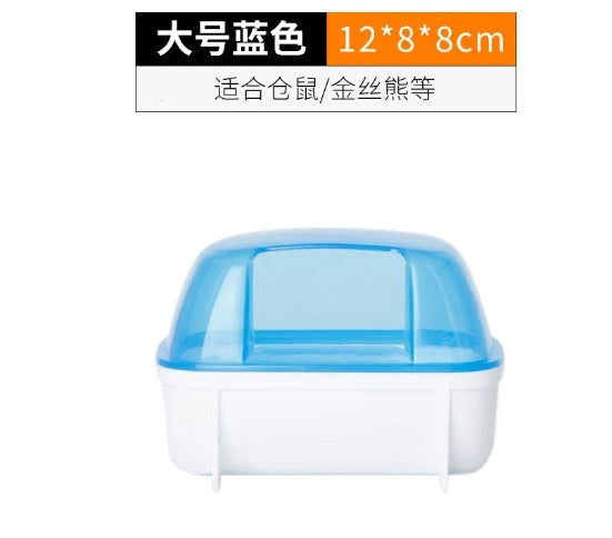 Hamster Bathroom House Sandbox Full Transparent Urine Sand Basin Golden Bear Supplies Sand Bath Container Small Pet Bathroom - Slobuy