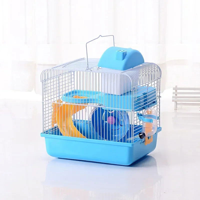 Hamster Cage Glamping Accessories Mouse Toy Villa Small House Hideout Hut Plastic Pet Travel Rat - Slobuy