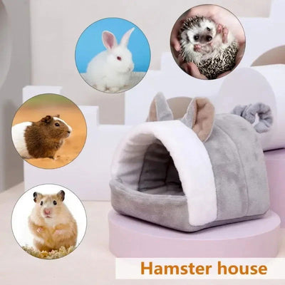 Hamster Cage Rodents Hammock Rabbit Bed House Supplies Guinea Pigs Ferret Velvet Nest Sleeping Warm Bed Small Pet Items - Slobuy