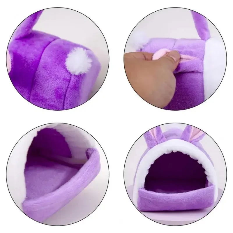 Hamster Cage Rodents Hammock Rabbit Bed House Supplies Guinea Pigs Ferret Velvet Nest Sleeping Warm Bed Small Pet Items - Slobuy