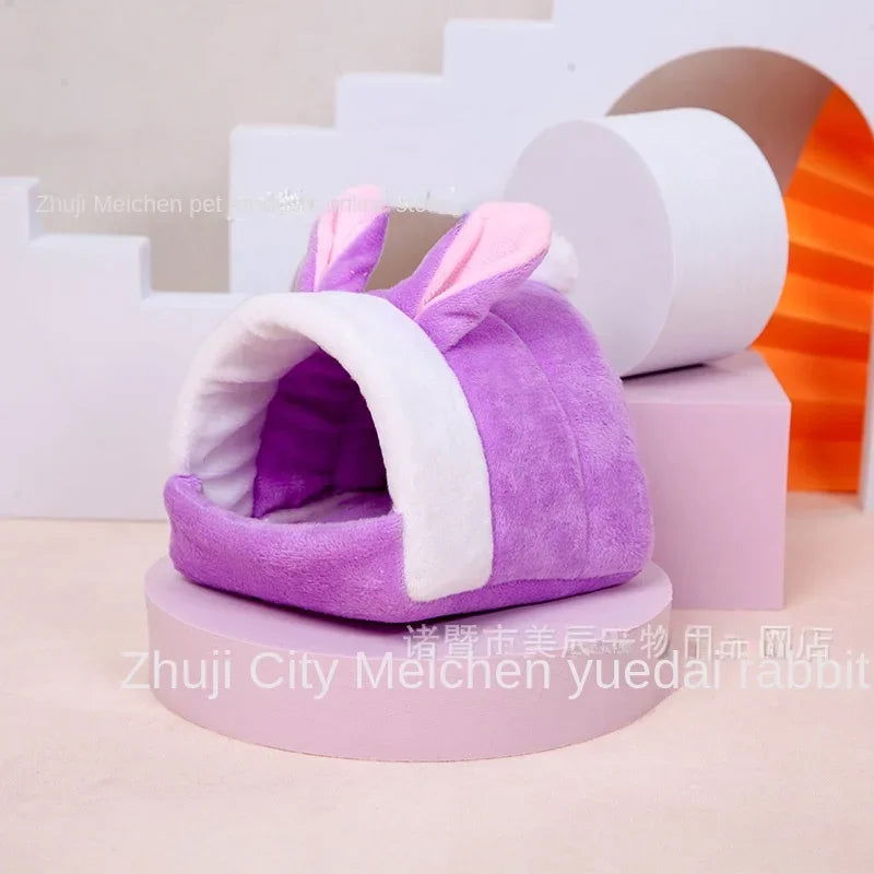 Hamster Cage Rodents Hammock Rabbit Bed House Supplies Guinea Pigs Ferret Velvet Nest Sleeping Warm Bed Small Pet Items - Slobuy