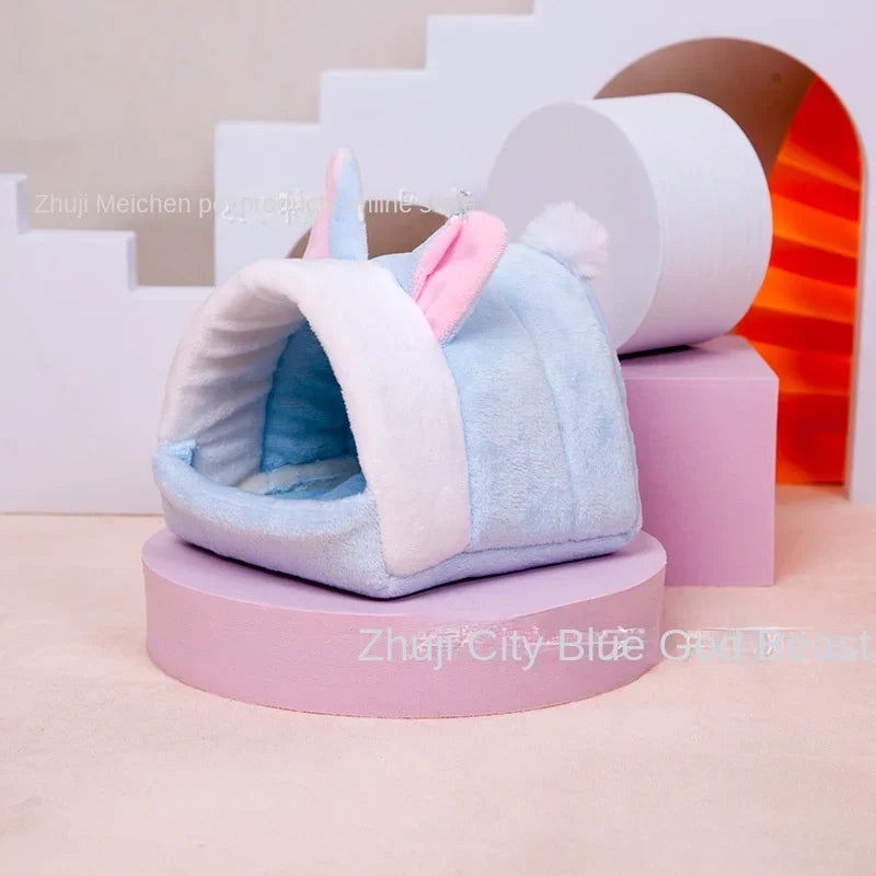 Hamster Cage Rodents Hammock Rabbit Bed House Supplies Guinea Pigs Ferret Velvet Nest Sleeping Warm Bed Small Pet Items - Slobuy