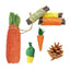 Hamster Guinea Chinchillas Tooth Cleaning Toy Small Animal Chew Toys Bundle For Bunny Molar Grinding Toys Rabbit Accessories - Slobuy