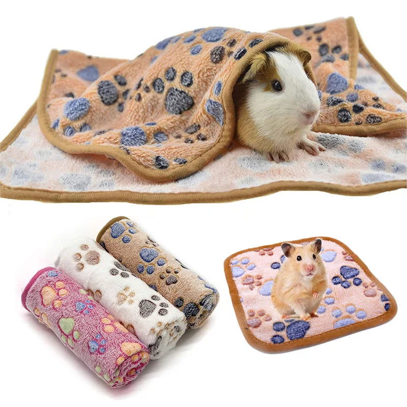 Hamster Guinea Pig Blanket Small Pet Item Soft Warm Bed Sleep Mat Flannel Fleece Pad for Rabbit Hedgehogs Small Pet Accessories - Slobuy