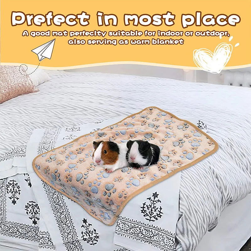 Hamster Guinea Pig Blanket Small Pet Item Soft Warm Bed Sleep Mat Flannel Fleece Pad for Rabbit Hedgehogs Small Pet Accessories - Slobuy