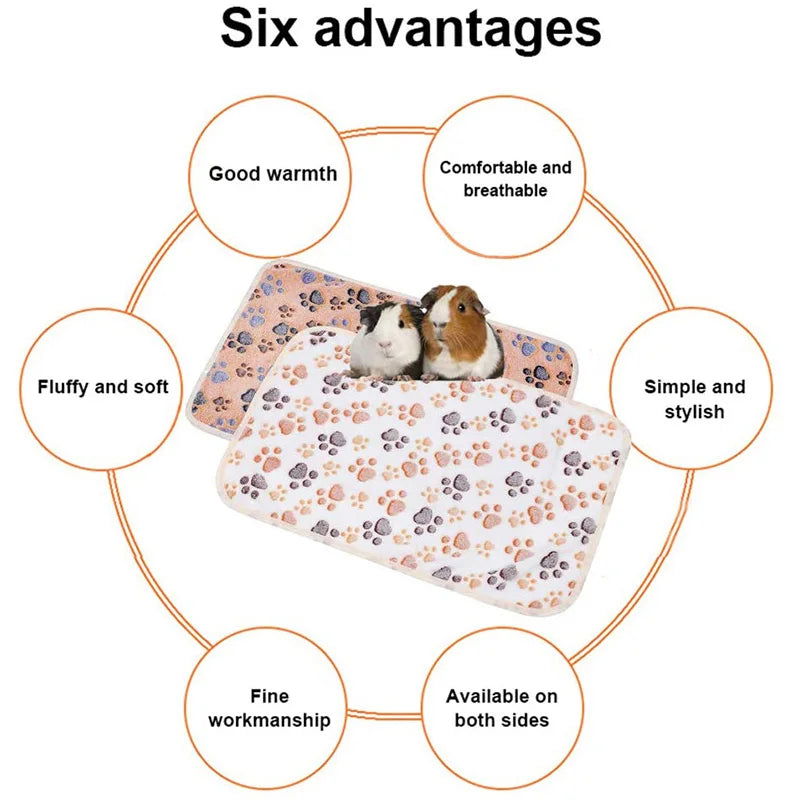 Hamster Guinea Pig Blanket Small Pet Item Soft Warm Bed Sleep Mat Flannel Fleece Pad for Rabbit Hedgehogs Small Pet Accessories - Slobuy