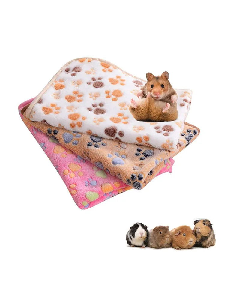 Hamster Guinea Pig Blanket Small Pet Item Soft Warm Bed Sleep Mat Flannel Fleece Pad for Rabbit Hedgehogs Small Pet Accessories - Slobuy