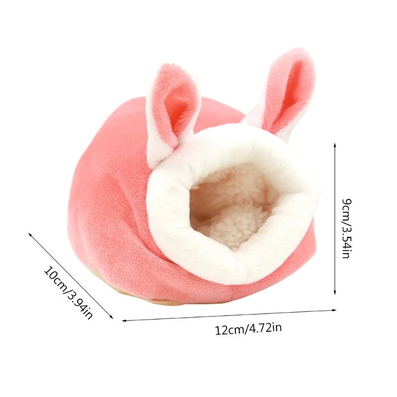 Hamster Hammock Winter Warm Velvet Small Pet Cage Sleep Nest Bed for Guinea Pigs Hedgehog Squirrel Cage Accessories - Slobuy